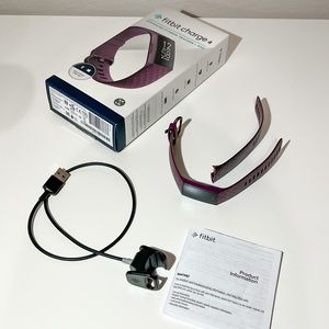 Fitbit Charge 4 Fitness Tracker - Rosewood - LIKE NEW in box w/all accessories
